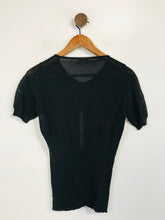 Load image into Gallery viewer, Pringle of Scotland Women's Knit Short Sleeve Cardigan | S UK8 | Black