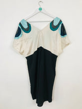 Load image into Gallery viewer, Carmakoma Women’s V-Neck Oversized Kaftan Dress | Plus Size S UK14-16 | White Multi