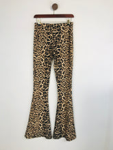 Load image into Gallery viewer, Urban Renewal Women's Leopard Print Flare Leggings | M UK10-12 | Brown