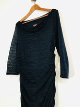 Load image into Gallery viewer, Phase Eight Women's Ruched Midi Bodycon Dress | UK18 | Blue