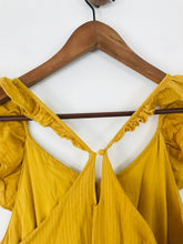 Load image into Gallery viewer, Moon River Women’s Ruffle Crochet Maxi Dress | M UK10-12 | Yellow