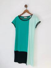 Load image into Gallery viewer, Calvin Klein Women's Colour Block Oversized Shift Dress | XS UK6-8 | Green