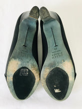 Load image into Gallery viewer, Eileen Fisher Women’s Rounded Cut-Out Court Heels | UK 6.5 | Black