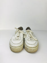 Load image into Gallery viewer, Claude Pierlot Women's Leather Platform Trainers | EU39 UK6 | White