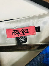 Load image into Gallery viewer, Chi Chi Women's Floral A-Line Dress | UK8 | Blue