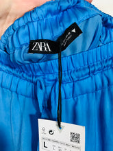 Load image into Gallery viewer, Zara Women's Wide Leg Culottes Trousers NWT | L UK14 | Blue