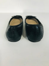 Load image into Gallery viewer, Kurt Geiger Women's Snakeskin Flats Shoes | EU40 UK7 | Black