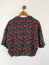 Load image into Gallery viewer, Zara Women's Cherry Print Blouse | XS UK6-8 | Blue