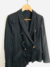 Load image into Gallery viewer, River Island Women's Pinstripe Blazer Jacket | 12 Petite | Blue