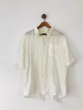Load image into Gallery viewer, Burberry Men’s Lightweight Short Sleeve Collared Shirt | 5 XL | White
