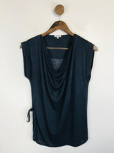 Load image into Gallery viewer, Jigsaw Women's Cowl Neck Wrap Tank Top | S UK8 | Blue