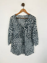 Load image into Gallery viewer, 0039 Italy Women's Animal Print Sheer Blouse | S UK8 | Multicoloured