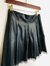 Load image into Gallery viewer, Zara Women's Faux Leather Pleated A-Line Skirt | S UK8 | Black