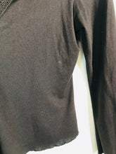 Load image into Gallery viewer, Kew Women's Cotton Embroidered Cardigan | S UK8 | Brown