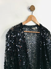Load image into Gallery viewer, Chico’s Women's Crop Sequin Cardigan | Size 0 UK8-10 | Black