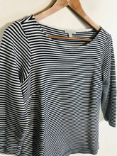 Load image into Gallery viewer, Pure Women's Striped Ribbed T-Shirt | UK12 | Multicoloured