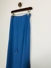 Load image into Gallery viewer, Jacques Vert Women's Floral Embroidered Maxi Skirt | UK10 | Blue