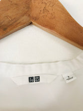 Load image into Gallery viewer, Uniqlo Women's Collarless Blouse | L UK14 | White