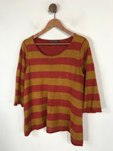Load image into Gallery viewer, Gudrun Sjoden Women's Linen Striped Jumper | M UK10-12 | Multicoloured