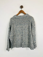 Load image into Gallery viewer, COS Women's Cotton High Neck Jumper | M UK10-12 | Blue