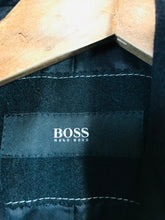 Load image into Gallery viewer, Hugo Boss Men's Cashmere Wool Trench Overcoat | L | Black
