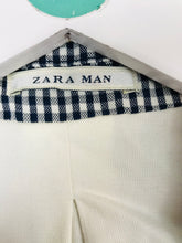 Load image into Gallery viewer, Zara Man Men’s Gingham Check Suit Jacket Blazer | 50 UK40 L | Blue