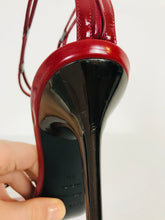 Load image into Gallery viewer, Sergio Rossi Women’s Leather Stiletto Heels | UK7 EU40 | Red