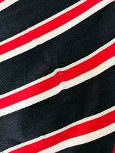 Load image into Gallery viewer, Tommy Hilfiger Women’s Silk Oversized Stripe T-shirt | US4 UK8 | Red Blue