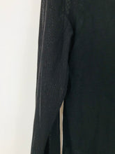 Load image into Gallery viewer, Philosophy Blues Original Women’s Contrast Sleeve Sleeve Top | UK18 | Black