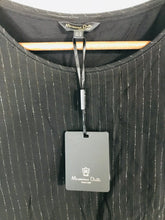 Load image into Gallery viewer, Massimo Dutti Women's Striped Sheer Tank Top NWT | XS UK6-8 | Black