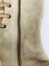 Load image into Gallery viewer, Playboy Women's Kerri Suede Heeled Boots | UK4 | Beige