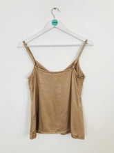 Load image into Gallery viewer, Ghost Women’s Button Up Camisole Top | UK6 | brown