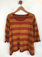 Load image into Gallery viewer, Gudrun Sjoden Women's Linen Striped Jumper | M UK10-12 | Multicoloured