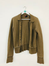 Load image into Gallery viewer, Diesel Women’s Cropped Collar Cardigan | M | Brown