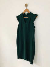 Load image into Gallery viewer, Whistles Women’s Ruffle Sleeve Shift Dress | UK8 | Green
