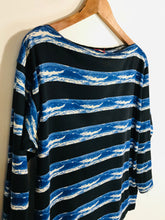 Load image into Gallery viewer, Kenzo Women's Striped T-Shirt | M UK10-12 | Black