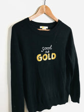 Load image into Gallery viewer, Boden Women's Embroidered Sequin Jumper | M UK10-12 | Black