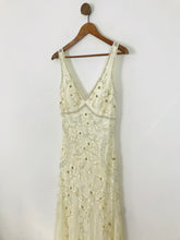 Load image into Gallery viewer, Sue Wong Women's Lace Embroidered Maxi Dress | UK10 | White