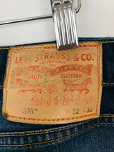 Load image into Gallery viewer, Levi’s Men’s 508 Distressed Ripped Straight Jeans | 32 | Washed Blue