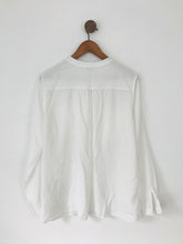 Load image into Gallery viewer, Jigsaw Women’s Lightweight Collarless Shirt | UK12 EU40 | White
