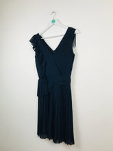 Load image into Gallery viewer, Reiss Womens Pleated Wrap Dress | UK8 | Dark Navy