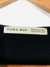 Load image into Gallery viewer, Zara Man Men's Cotton Striped Cardigan | M | Blue