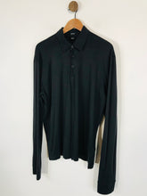 Load image into Gallery viewer, Hugo Boss Men's Cotton Long Sleeve Polo Shirt | L | Black