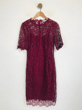 Load image into Gallery viewer, L.K.Bennett Women's Floral Lace Sheath Dress | UK8 | Purple