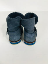 Load image into Gallery viewer, Zara Kid's Faux Fur Boots | EU20 | Blue