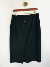 Load image into Gallery viewer, Separa Fink Women's Wool Smart Pencil Skirt | EU40 UK12 | Black