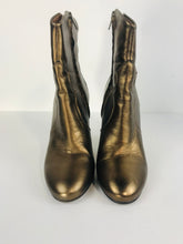 Load image into Gallery viewer, And/Or John Lewis Women's Heeled Metallic Boots | UK5 | Brown