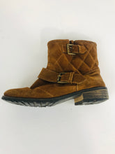 Load image into Gallery viewer, Fat Face Women's Suede Fleece Lined Boots | EU39 UK6 | Brown