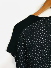 Load image into Gallery viewer, Mango Women's Polka Dot Blouse | S UK8 | Black