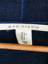 Load image into Gallery viewer, Max Studio Women's Check Gingham Knit Cardigan | S UK8 | Blue